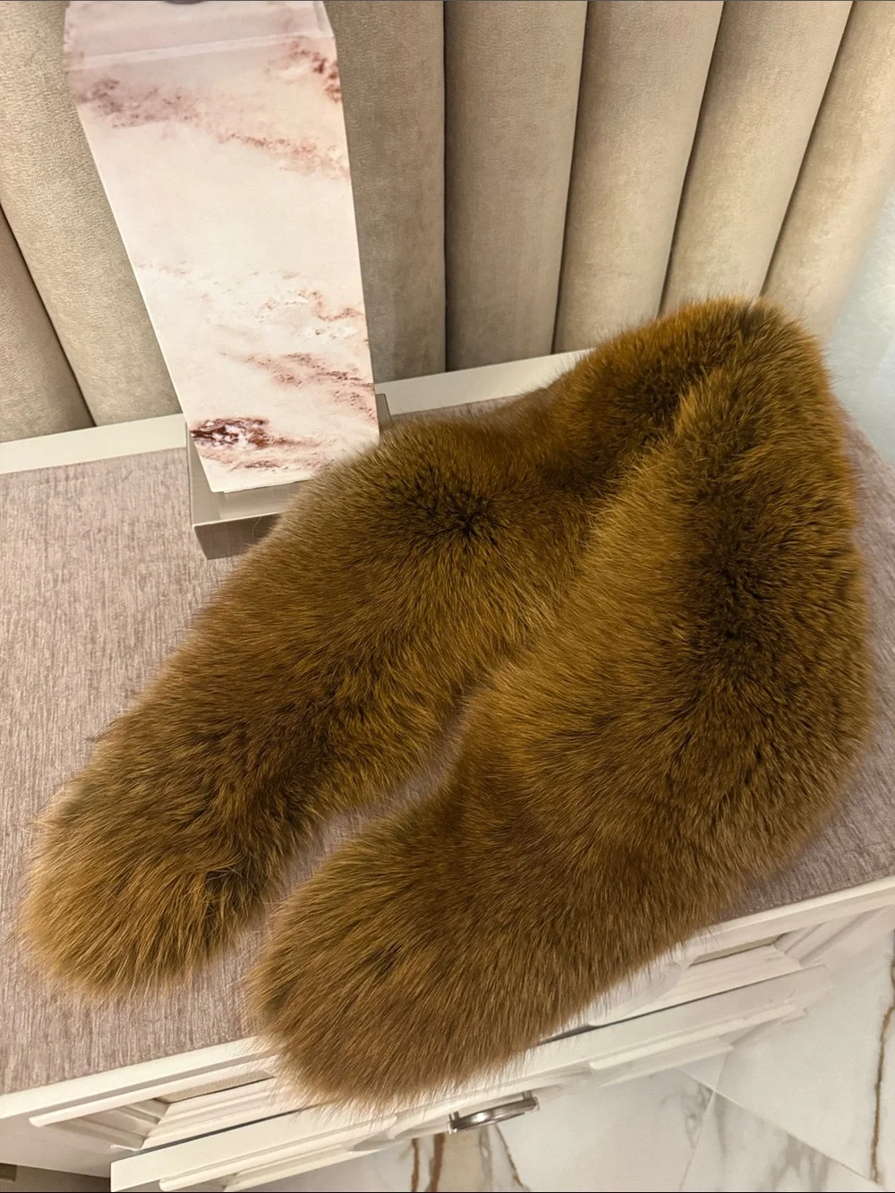 Real Fox fur collar